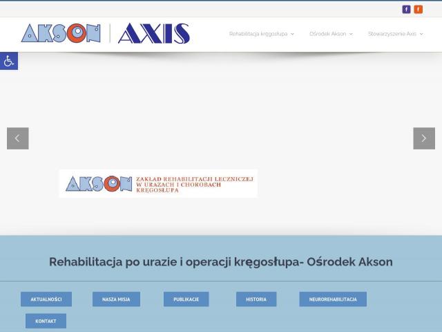 Zobacz Zakład Rehabilitacji Leczniczej w Urazach i Chorobach Kręgosłupa „Akson”
